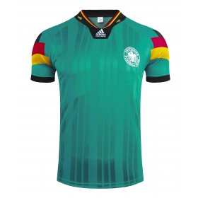 Jalkapallo Pelipaidat Saksa Retro Vieraspaita 1992 Lyhythihainen
